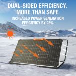 SolarSaga 80W dokáže získavať energiu zo slnečného žiarenia obojstranne vďaka novej technológii